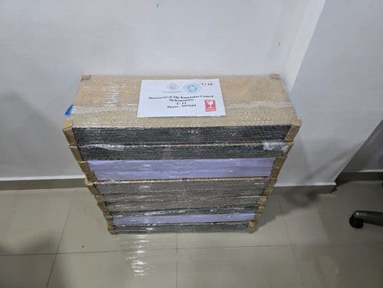 Completed boards ready to be shipped